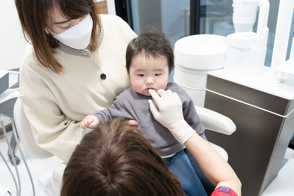 緊張をほぐしてから治療を開始